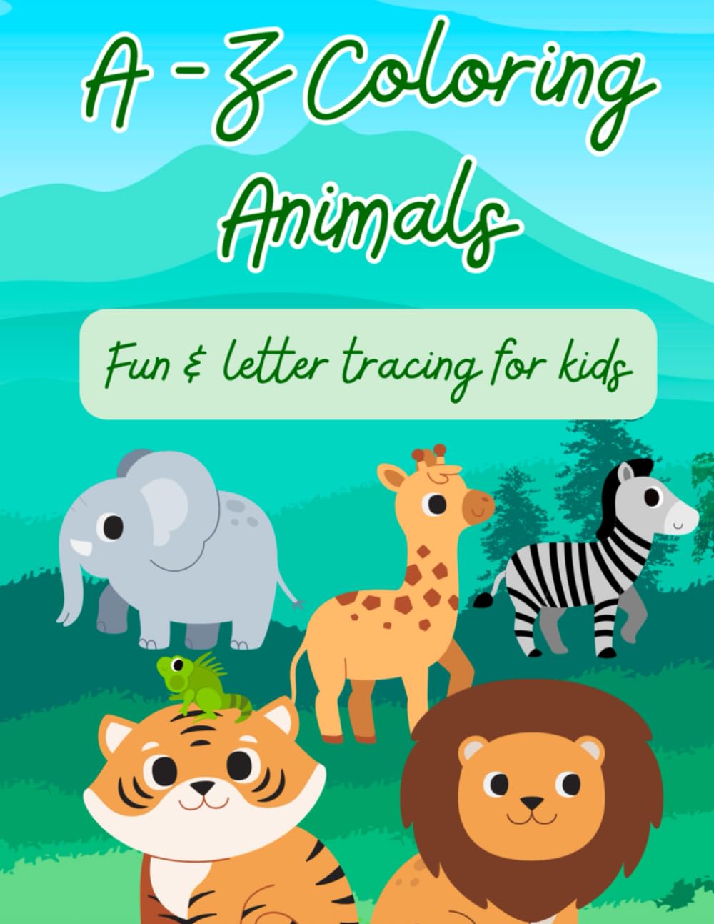 A–Z Coloring Animals Book: Fun & Letter Tracing for Kids