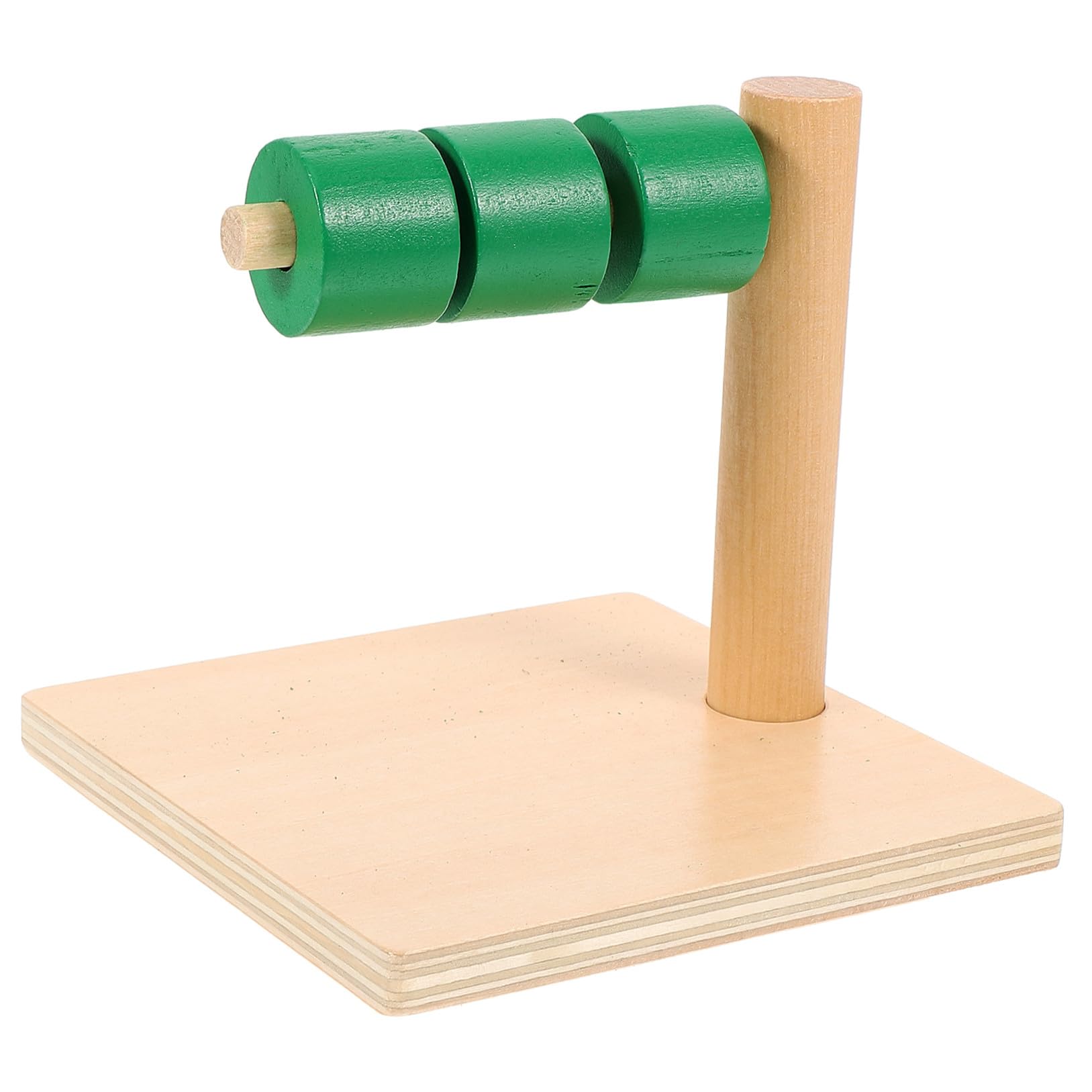 Discos Educativos Horizontales de Madera para Niños, Juguete Montessori | Juego Didáctico de 0 a 3 Años, Superficie Pulida sin Rebabas, Operación Sencilla y Obsequio Navideño