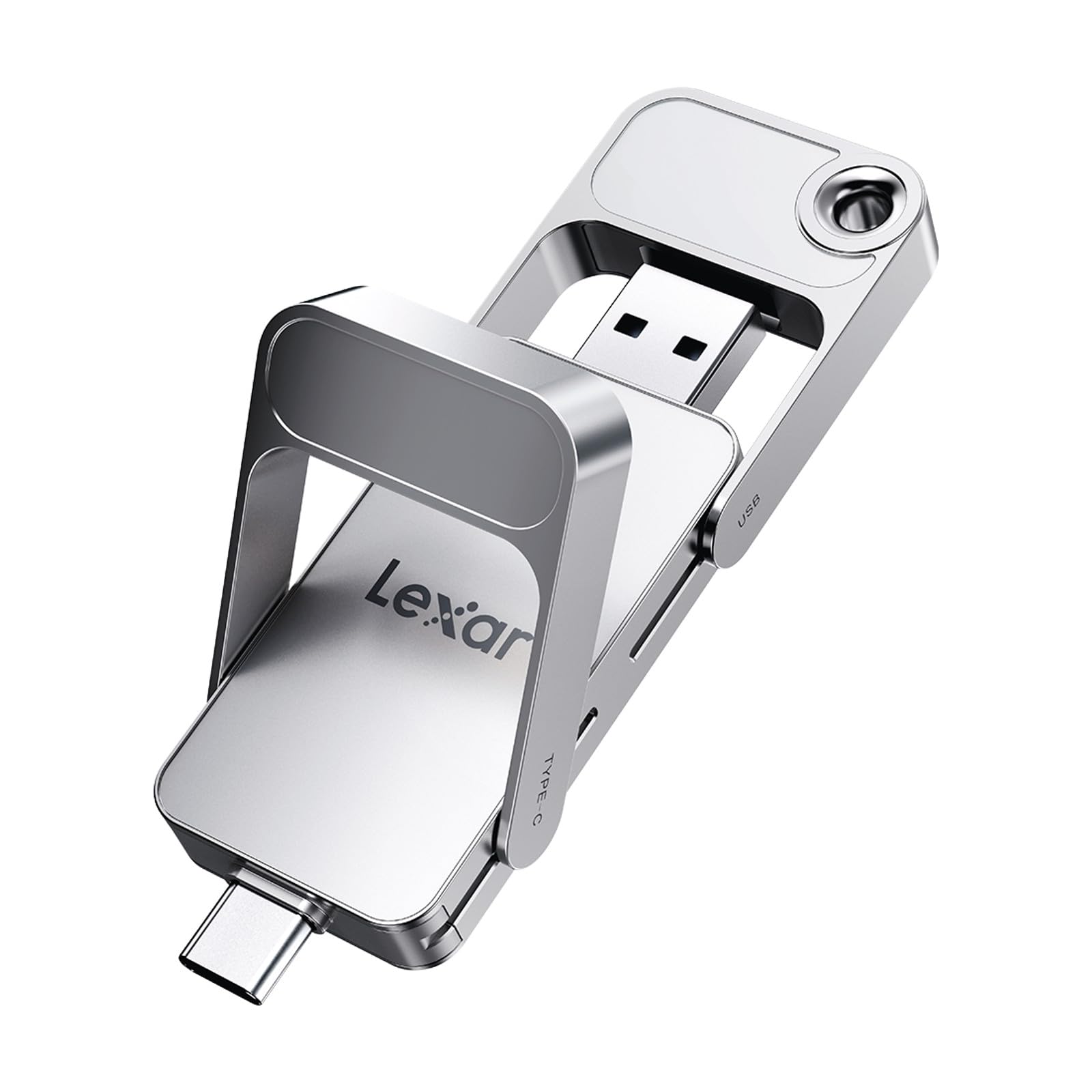 Lexar D70E 1To SSD Externe Dual Drive, Jusqu’à 2000 Mo/s Lecture, 1800 Mo/s Écriture, Portable USB-C/USB-A, Compatible iPhone 17