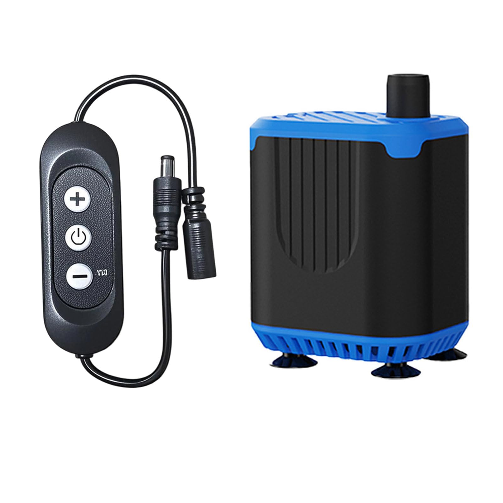 Submersible Aquarium Water Pump with Easy Control, 4 Adjustable Flow Rates for Aquarium, Fresh and Saltwater Circulation, Quiet Aquarium Pump