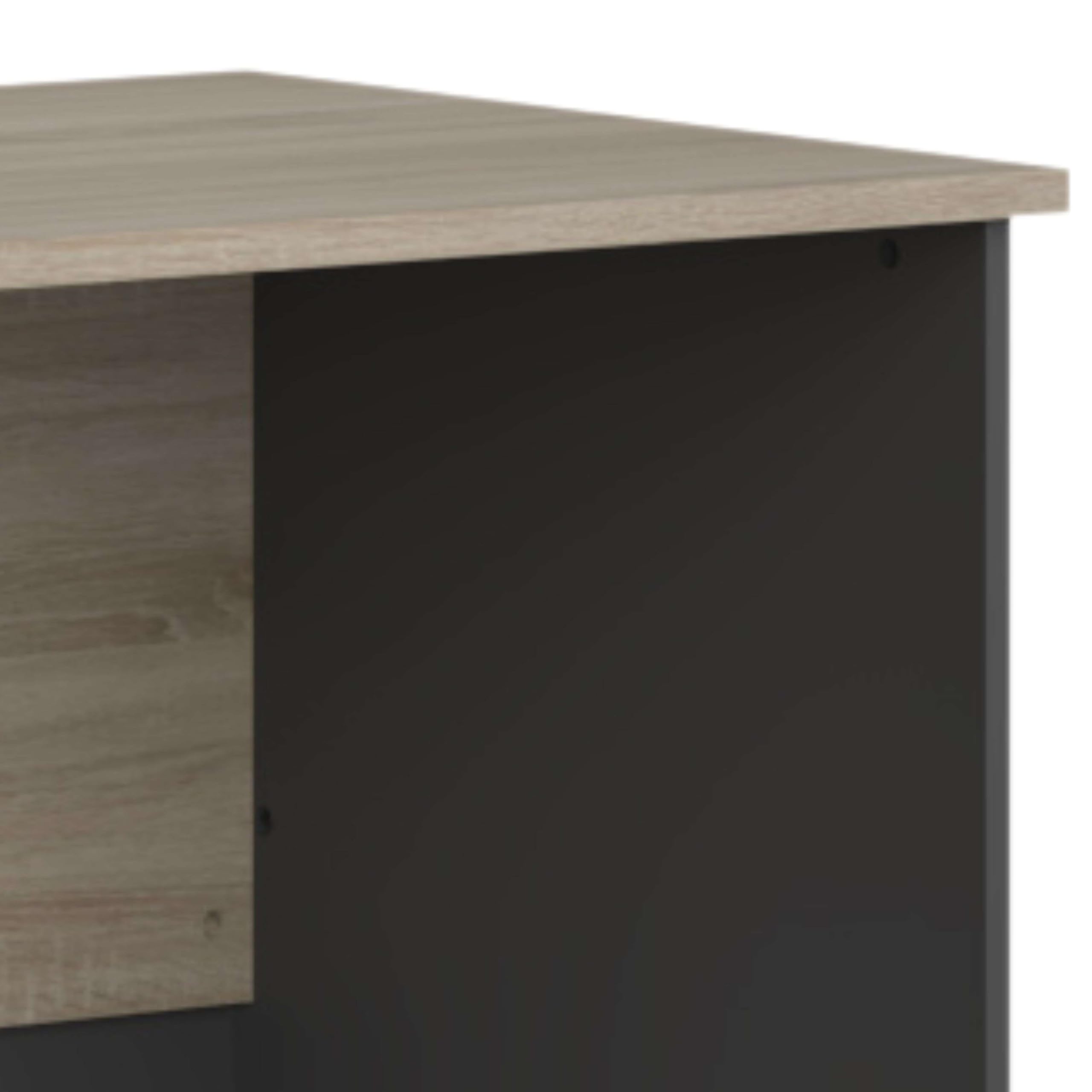 Miroytengo Mesa de Escritorio Oficina Nibis Industrial Color Roble Sonoma y Gris Antracita 160 cm