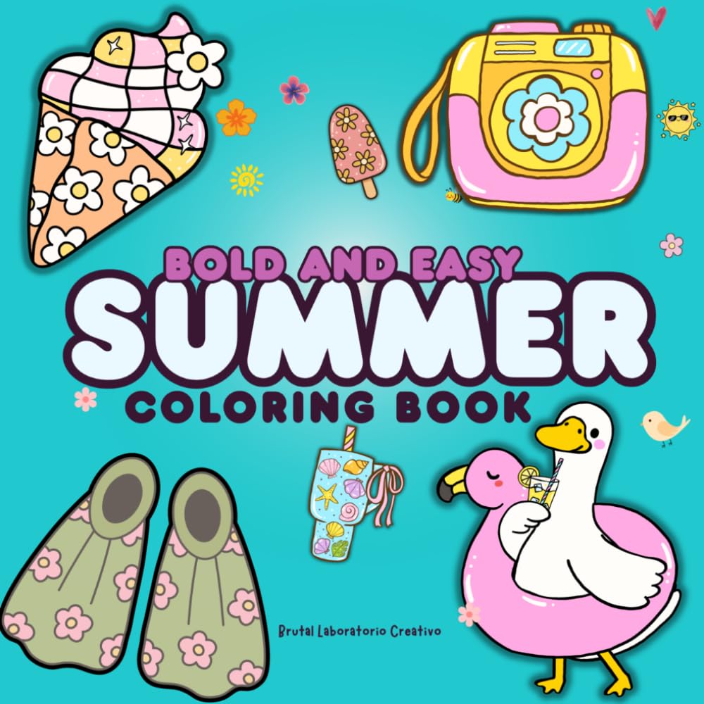 SUMMER: BOLD AND EASY COLORING BOOK (MY ADVENTURES IN COLOR)