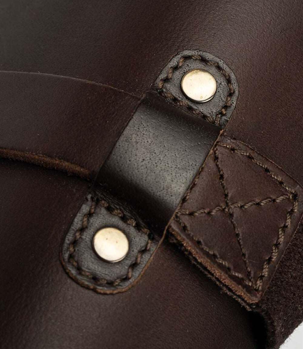 Borsa Porta Lucchetto Marrone Portalucchetto Universale Moto