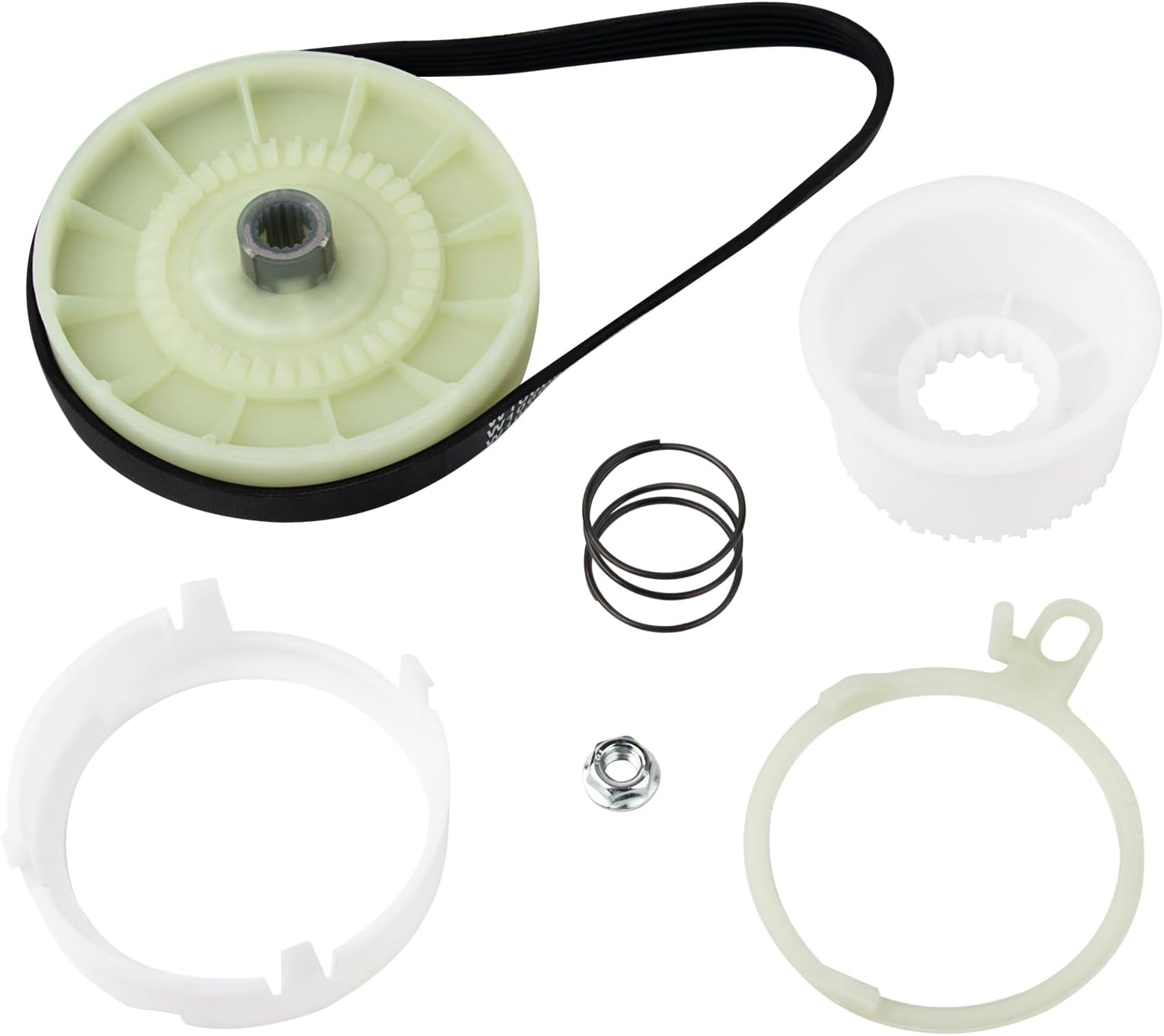 W10721967 Washer Pulley Clutch Kit Compatible with Whirlpool & Kenmore Washers | Replace W10006356, W10315818, PS10057144, W10006352, W10006353, W10006354, W10326374, W10536113