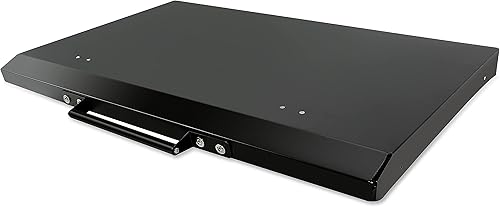 Miniatura 8 de HECASA Tapa dura para parrilla de 36 pulgadas, color negro, de aluminio, impermeable, compatible con Blackstone y más (sin chapado en diamante)