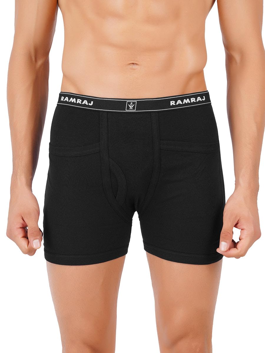 ramraj cotton Men Fine Jersy Pocket Trunk Softex (2PCs Pack)-picture-15