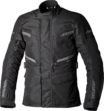 RST Maverick EVO CE Motorcycle Jacket Reinforced Construction, CE Certified Armor, Road/Adventure Uses Black/Black, X-Large