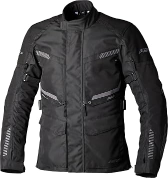 RST Maverick EVO CE Motorcycle Jacket Reinforced Construction, CE Certified Armor, Road/Adventure Uses Black/Black, X-Large