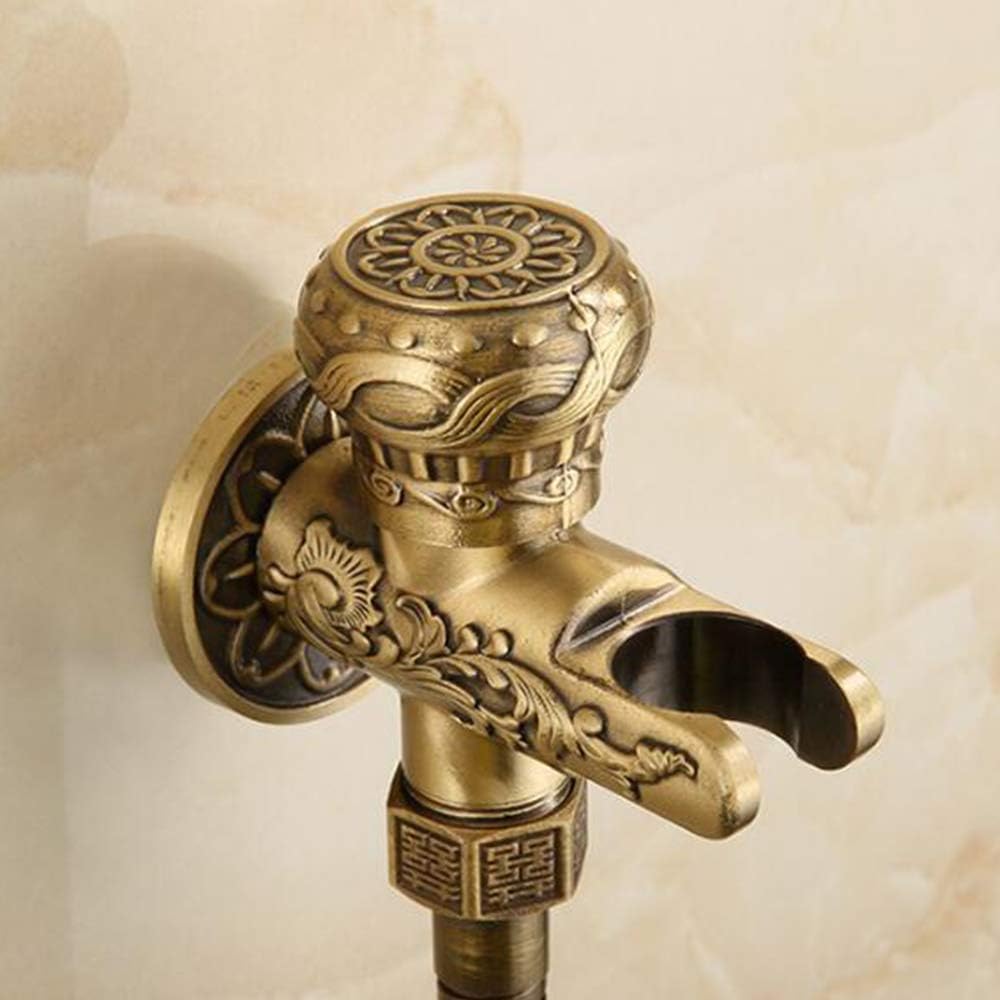 Antique Bronze Toilet Handheld Bidet Spray Kit Brass Hand Held Toilet Bidet Sprayer Head with Hose and Bracket Holder, for Personal Hygiene