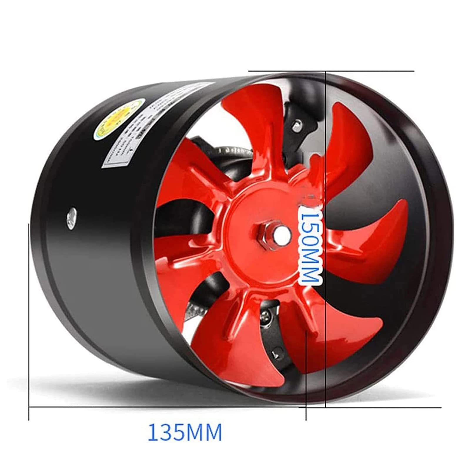 Aspiratore Fumo Camino 40W - Ventilatore Di Scarico Per Stufe A Legna E Camini - Diametro 12,5-17 Cm - Foto 2