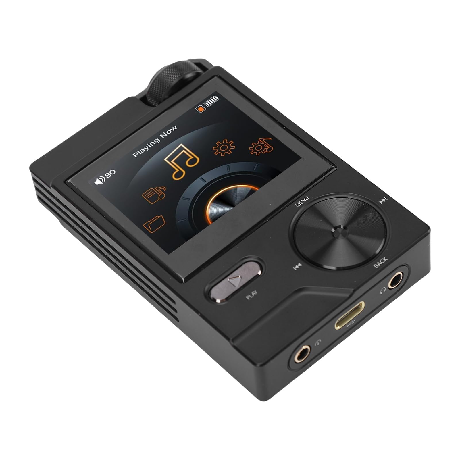 GOWENIC Reproductor de Música Digital de Alta Fidelidad de 64 GB |Soporte DSD FLAC sin Pérdidas, Pantalla de 2 Pulgadas, Reproducción 35H