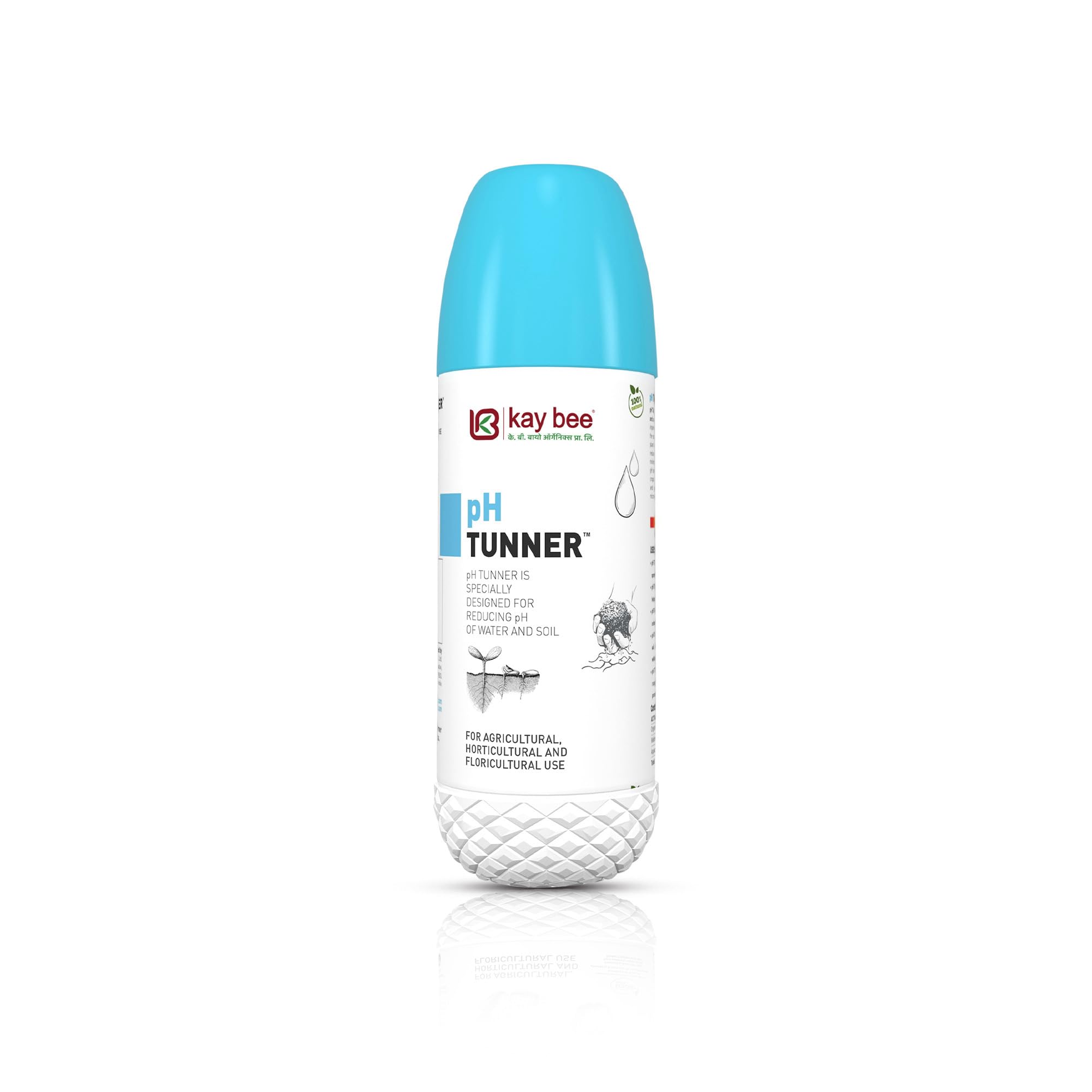 Kay Bee pH Tunner | Specially Designed for Reducing pH of Soil and Water | pH Balancer | Helps in Nutrient Availability | Soil Conditioner – 250 ML
