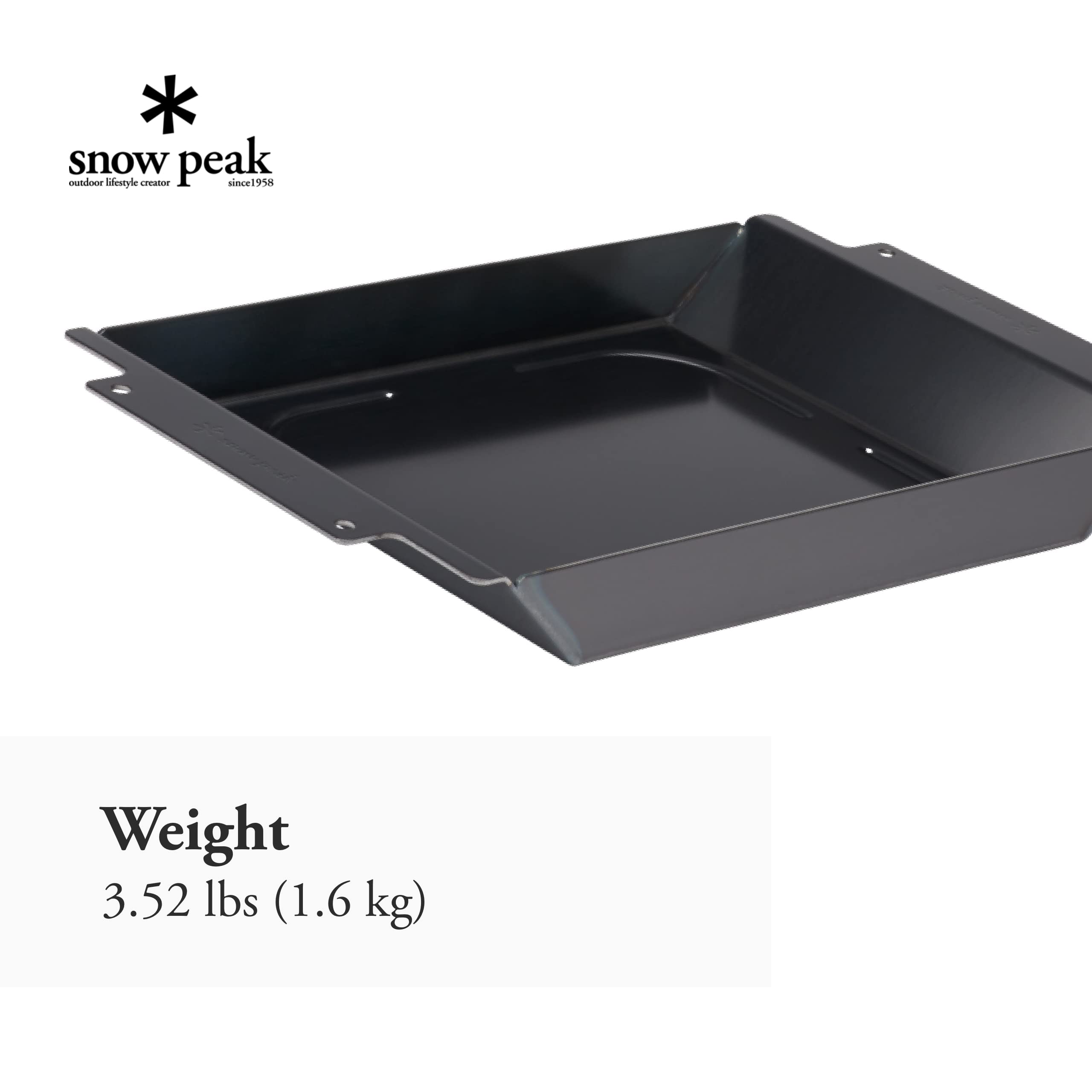 Snow Peak S-029HD Grill Plate Half Deep, for 1-2 People : Amazon