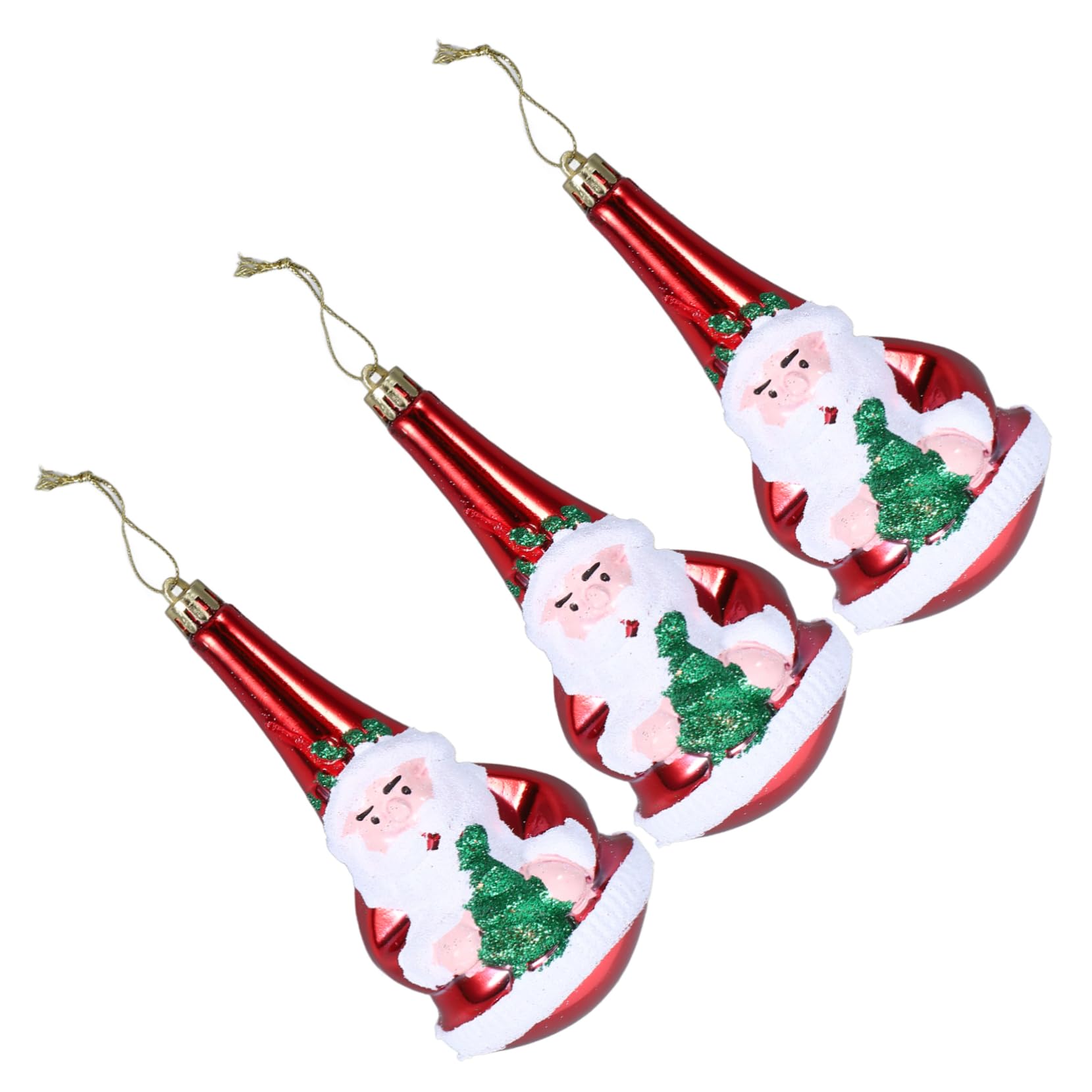 IMIKEYA 15 STK Christbaumschmuck Weihnachtsbaumschmuck zum Aufhängen Weihnachtsbaumschmuck für Kinder Weihnachtsbaum hängen Weihnachtsmann-Anhänger Charms anhänger Weihnachtsbedarf Plastik