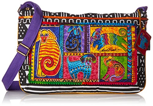 Laurel Burch Medium Crossbody Zipper Top 15