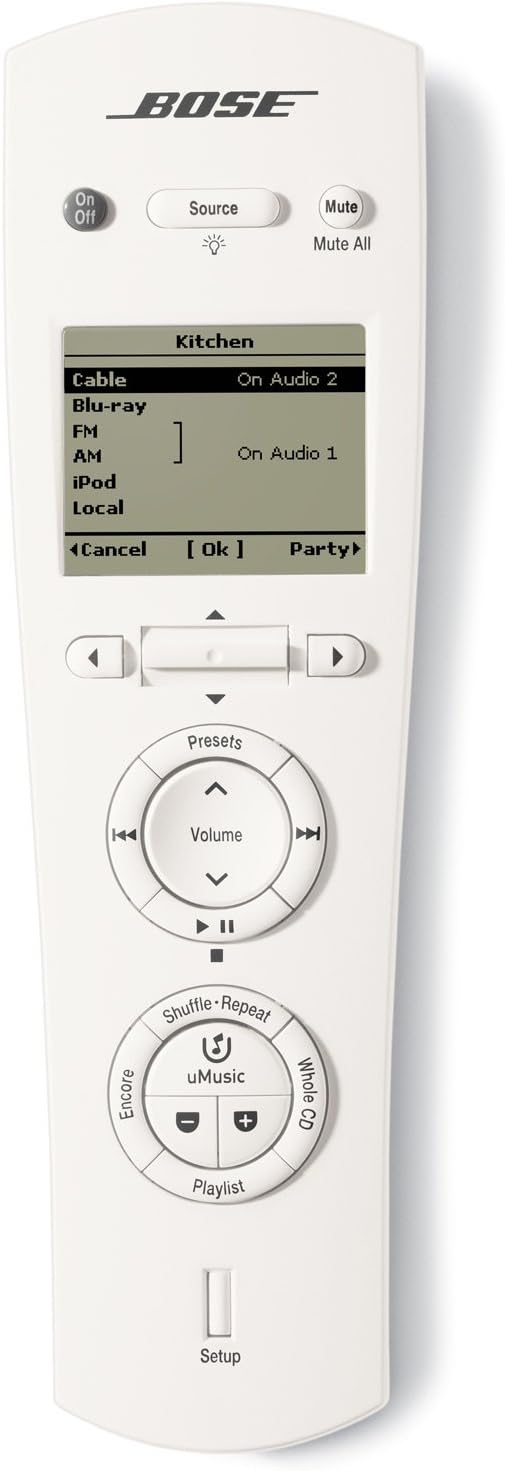 Bose Personal Music Center III fjernbetjening