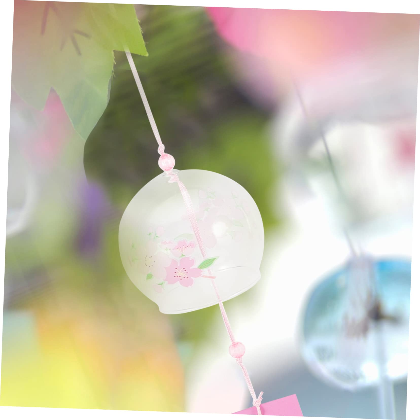 Supvox 5 Sätze Home Decore Groß Windspiele Im Freien Hängende Solar-windspiele Lichter Tiki Draußen Laterne Jubiläums-windspiele Spiral- Glas Mit Hohem Borosilikatgehalt 2 Stück * 5