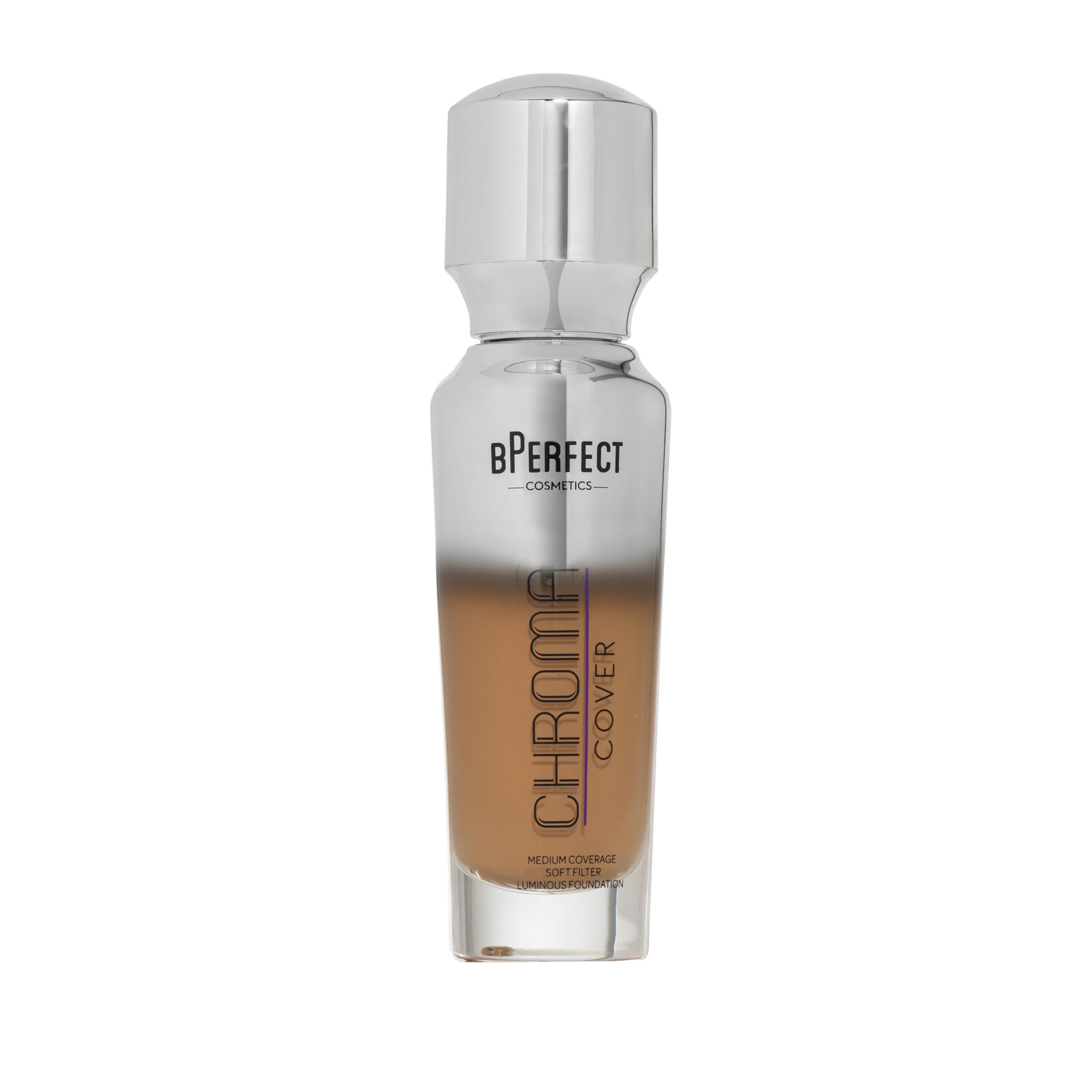 BPerfect Chroma Cover Luminous Foundation - Radiant Filter Finish, Buildable Coverage - Shade 26 - N8 Medium-Deep Rich Neutral Tan