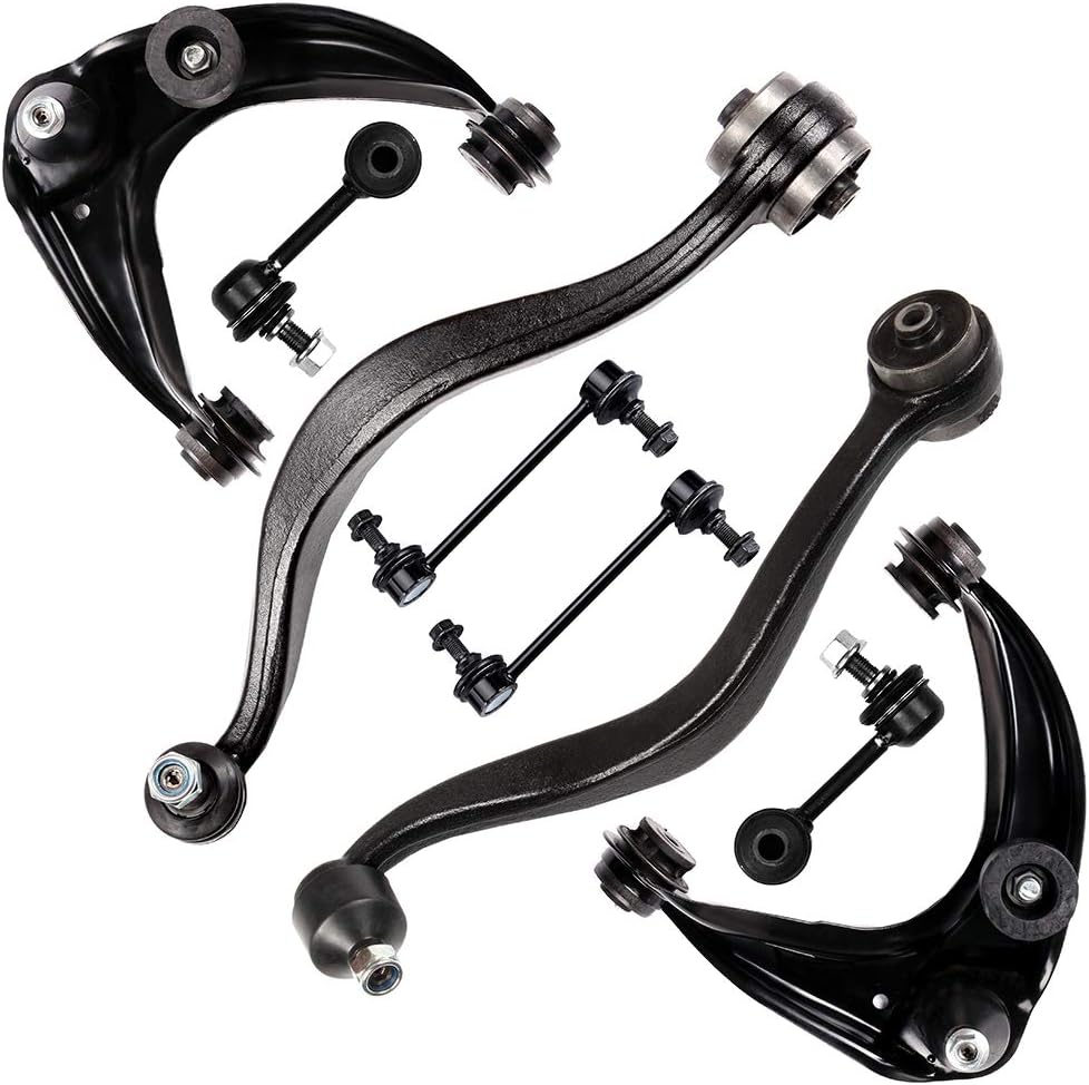 8pc Set Suspension Kit Front Lower And Upper Control Arm w/Ball Joint Rear And Front Sway Bar Link Replacement for Ford Fusion,for Lincoln MKZ,for Mercury Milan