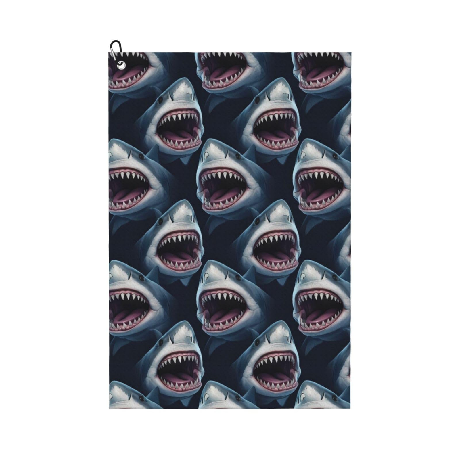 BSDFGSDD Shark Black Golf Towel 24 x 16 inches