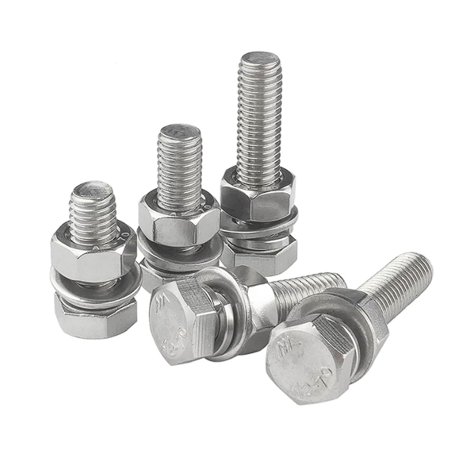 Kit di viti e dadi a testa esagonale in acciaio inossidabile 304 M6 da 40 set di bulloni a brugola