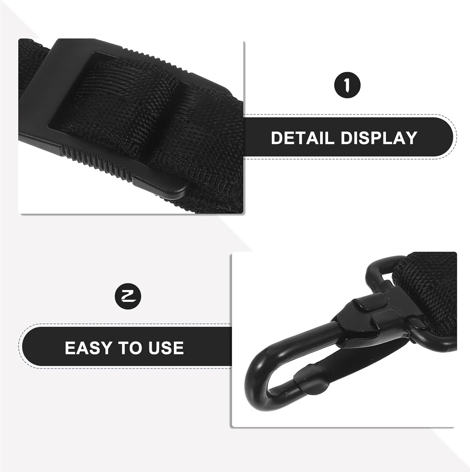 Adjustable Saxophone Neck Strap with Soft Padded Shoulder, Sturdy Harness Belt for Alto and Tenor Saxophones, Swivel Hook Music Instrument Accessory for Wind Players