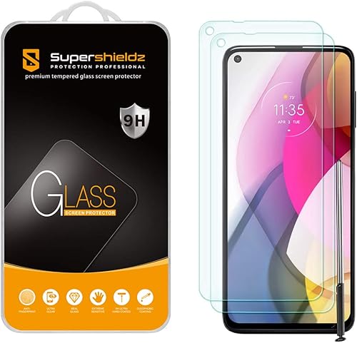Supershieldz - Protector de pantalla de cristal templado para Motorola Moto G (2 unidades)