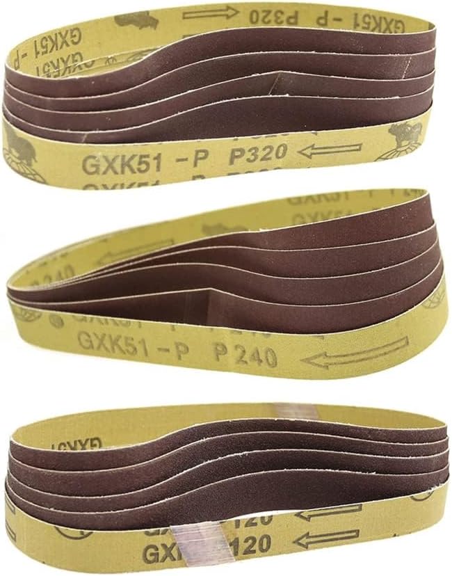Sandpaper Sanding belts,sandblasting tools,10pcs 20.5x3/4inch 18x1/2inch 13x3/8inch Abrasive Belts Sanding Machine Tool for Belt Grinder P40 - P800(P800,20.5x3/4 inch)