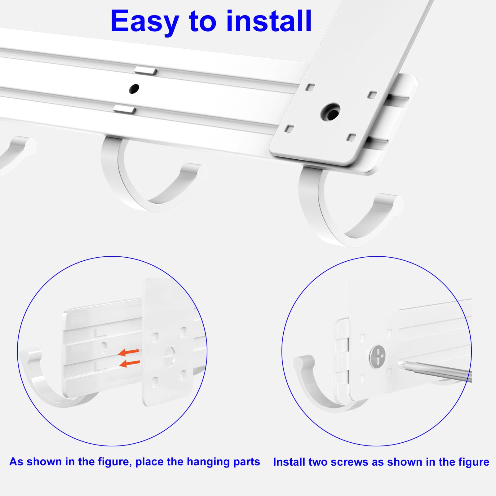 8 Ganci Sopraporta Reversibili In Acciaio Inox - Con Feltro Protettivo, Per Porte E Armadi - Foto 14