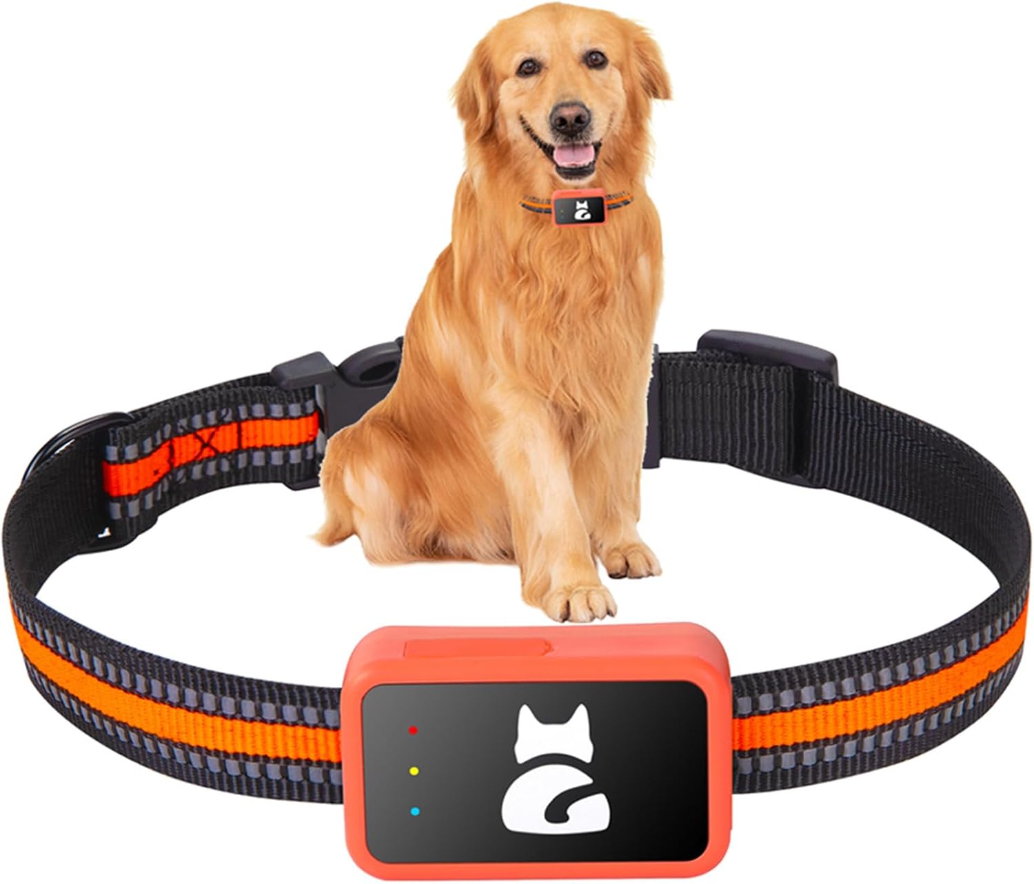 4G Smart Dog GPS Tracker with Free App, Live Pet Tracker with Virtual Fence Collar System, Vital Signs Monitoring of Heart & Respiratory, Rechargeable Waterproof Flexiable Collar