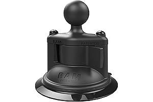 Twist-N-Lock Composite Cup Mount with B Size 1" Ball