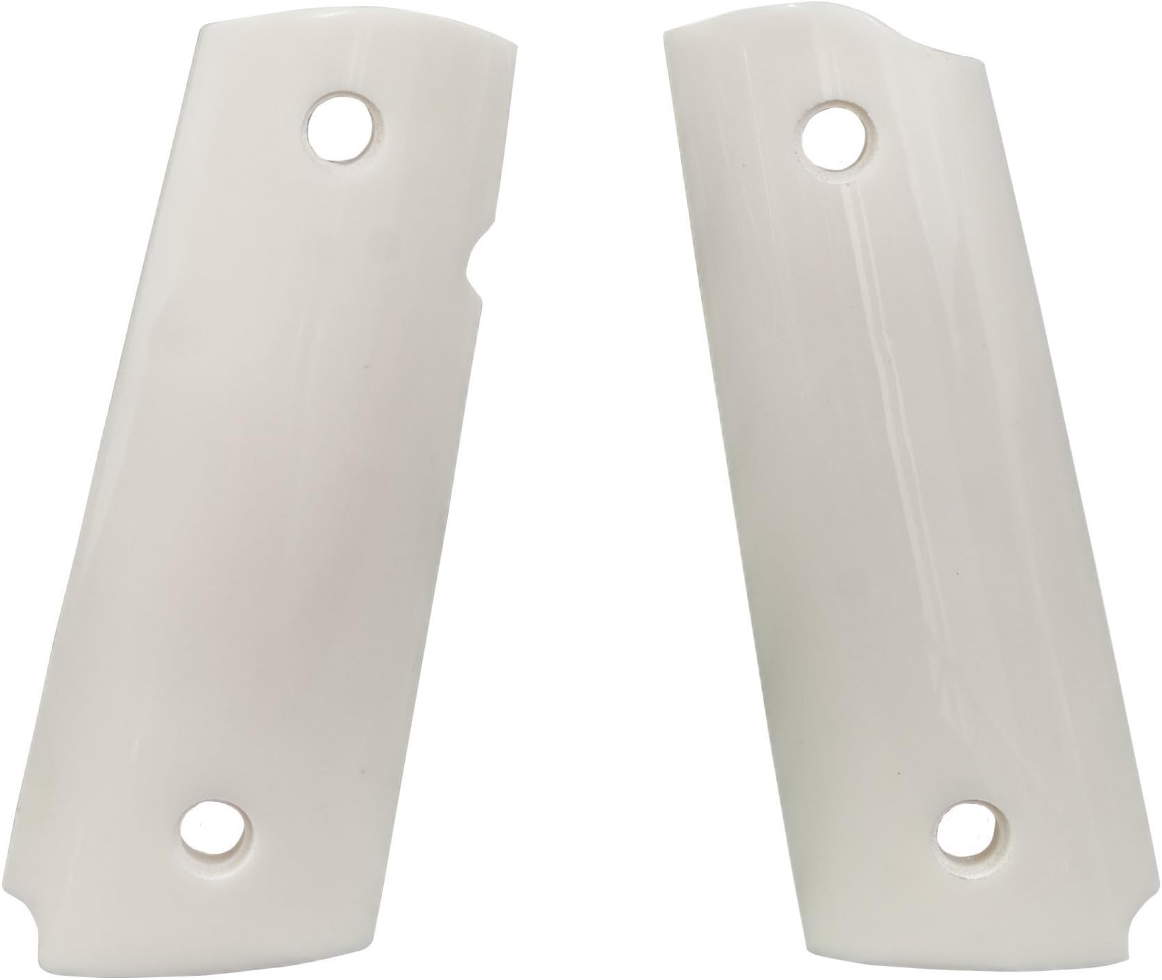 1911 Officers Grips, Ivory, Mag-Well Cut Bottom