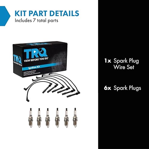 Miniatura 164 de TRQ Kit de bujías de 5 piezas de bujías de iridio compatibles con Chevrolet Aveo 2004-2008 Aveo5 2004-2008