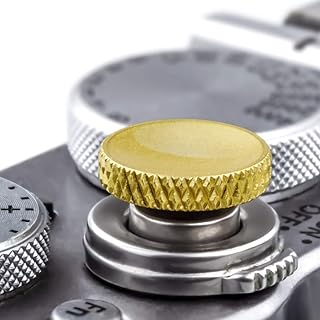 Soft Shutter Release Button (2 Pack/Gold) high-end Pure Copper Camera Shutter Button