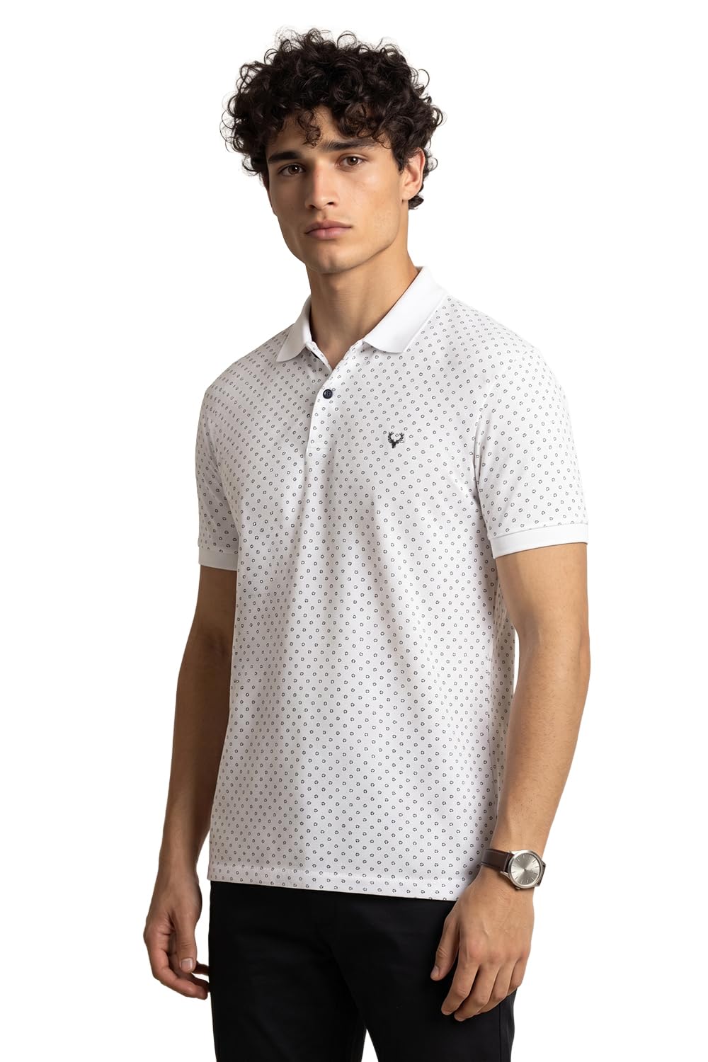 allen solly Men's Regular Fit New Printed Polo-picture-19