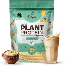 Origin Nutrition Plant Based Protein Powder | 100% Vegan Dairy Free Supplement | Kulfi Flavour with 25g Protein Per Serving | Muscle Recovery & High Protein Fitness Nutrition Drink (20 Servings)