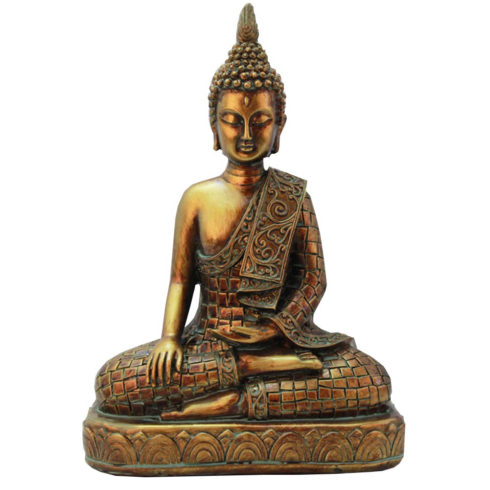 Budda statuetka ozdoby medytacja siedząca poza Indie joga figurka rzeźby medytacja wewnątrz dekoracja domu na zewnątrz ogród, A