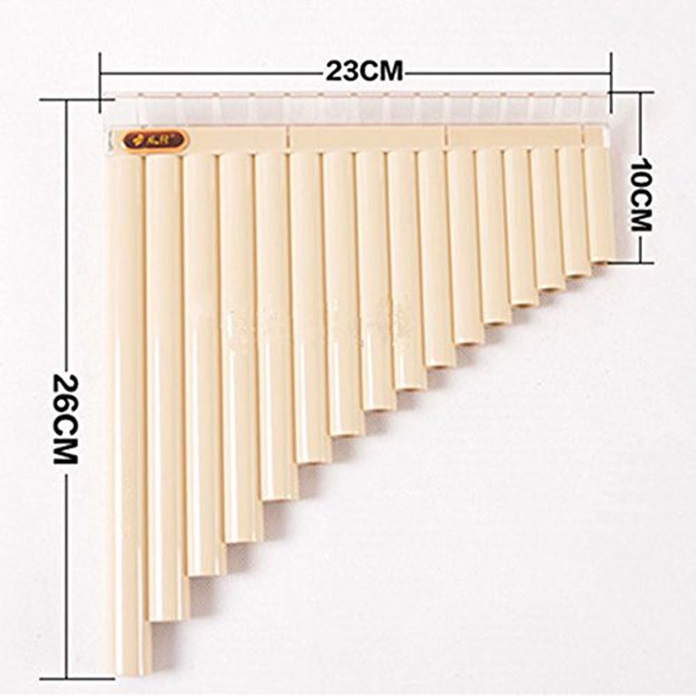 16 Pipes Eco-friendly Resin C tone Pan Flute Easy Learning : Musical Instruments