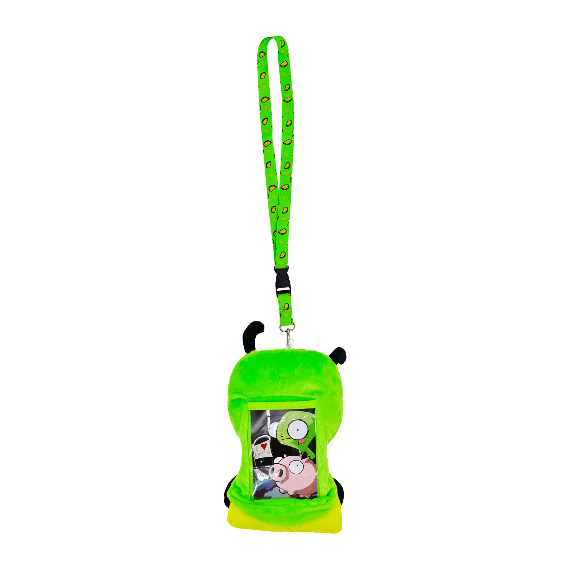 Amazon.com: Concept One Invader Zim Plush Lanyard, GIR Taco ID