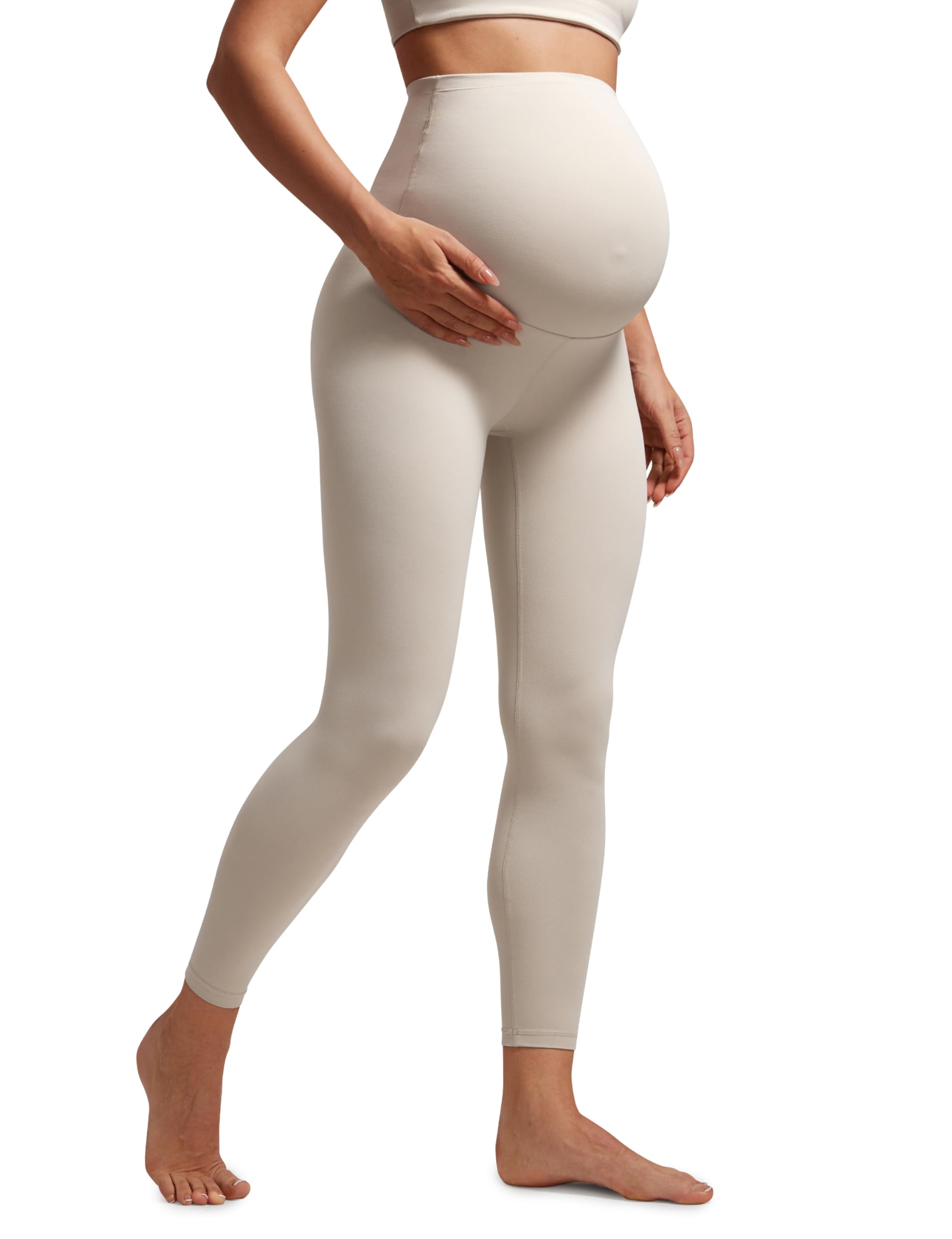 CRZ YOGA Women's Butterluxe 25" Maternity Leggings - Over Bump Workout Leggings Pregnancy Soft Belly Support Yoga Pants — view 25