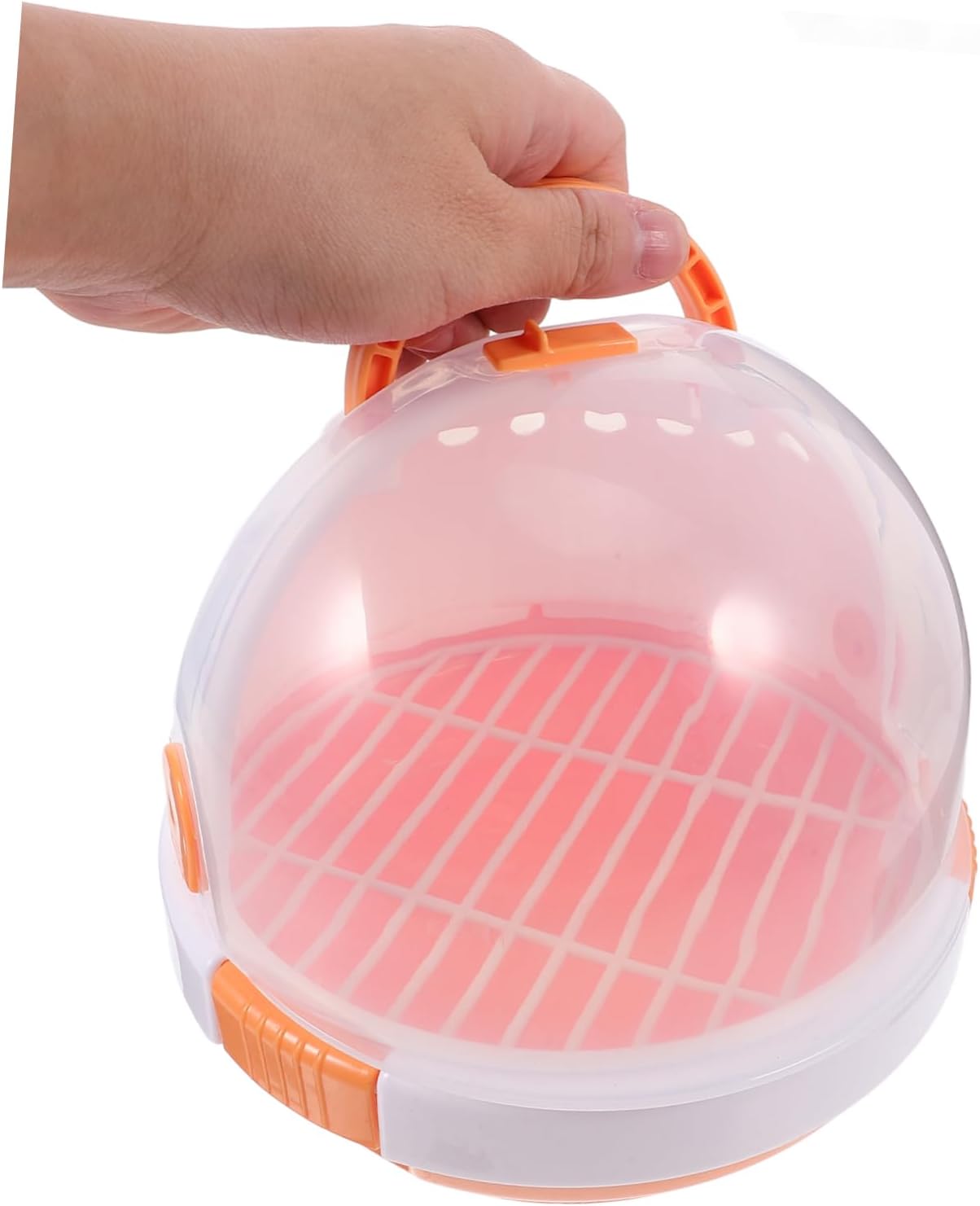 Toyvian Portable Bird Carrier Cage Breathable Travel Cage for Parrots Birds Lightweight Handle Design for Hiking Outings