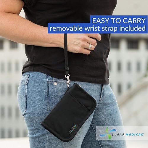 Vista 76 de Sugar Medical Estuche de suministro para diabetes Bolsa de viaje para suministros médicos Organizador de medidor de glucosa Productos