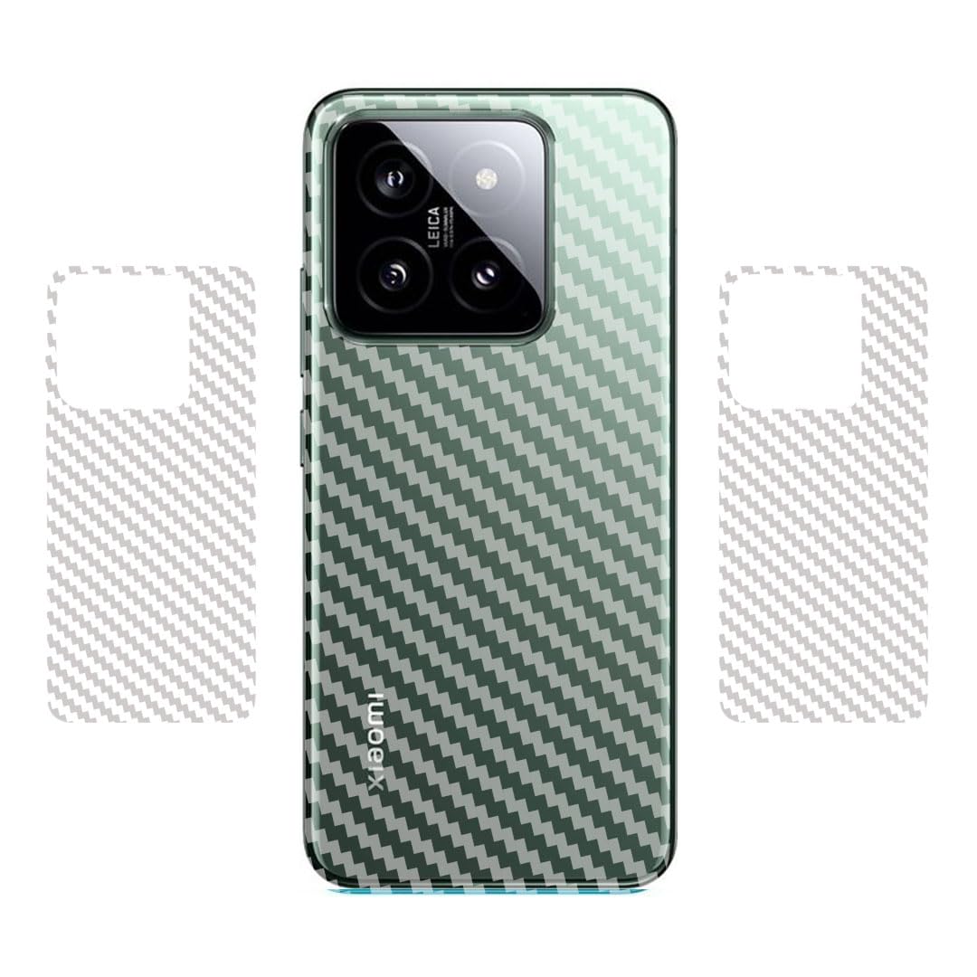 Berries™ (Pack of 2) Back Lamination Skin Compatible for XIAOMI MI 14 5G || 3D Carbon Fiber Ultra-Thin Protective Film (Transparent) with Easy Installation KIT (B0CY8GZN7C) Amazon Price History, Amazon Price Tracker