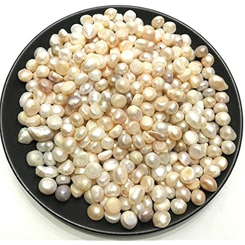 AITELEI 100g Natural Freshwater Pearl Oysters Loose Beads for Vase Fillers Party Wedding Decor DIY Craft Jewelry Making No Holes 7-10mm Cover