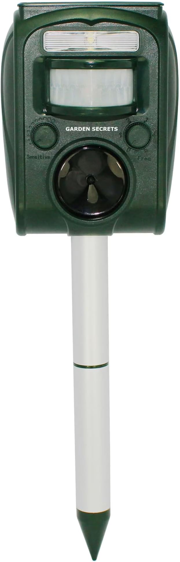 mini Solar ULTRASONIC Animal Repellent, Skunk Raccoon Deer cat Rat mice etc Deterrent, Keep The pests Away from Your Property Within 2-4 Weeks, Whole Year Full Warranty!