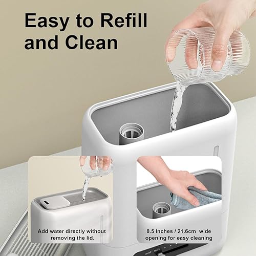 Miniatura 6 de AUMIO Humidificadores de 4L para dormitorio con control de humedad, difusor de aceite esencial de niebla fría de llenado superior, humidificadores