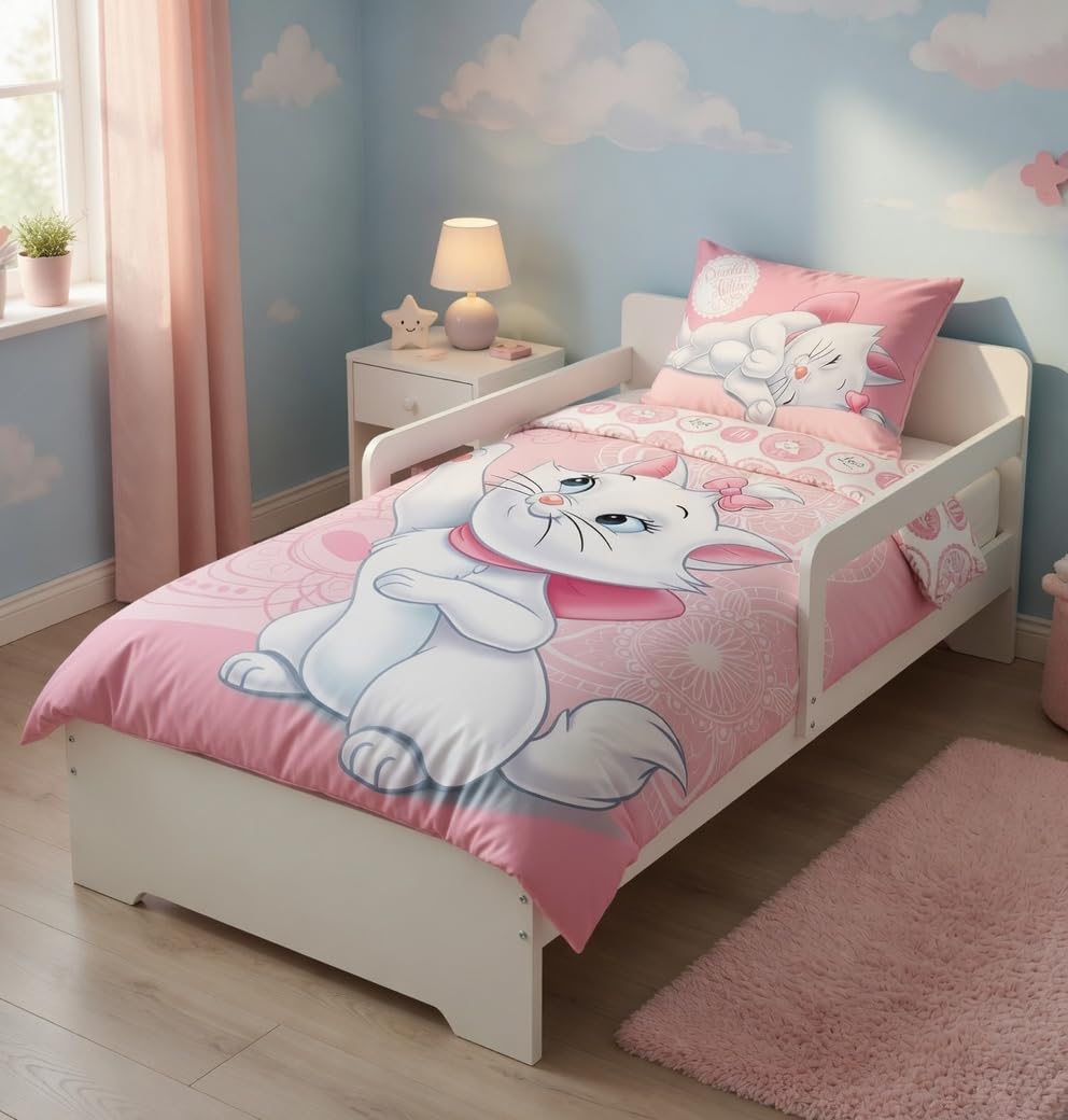Marie Aristochats Parure de lit pour bébé 100 x 135 cm + 40 x 60 cm