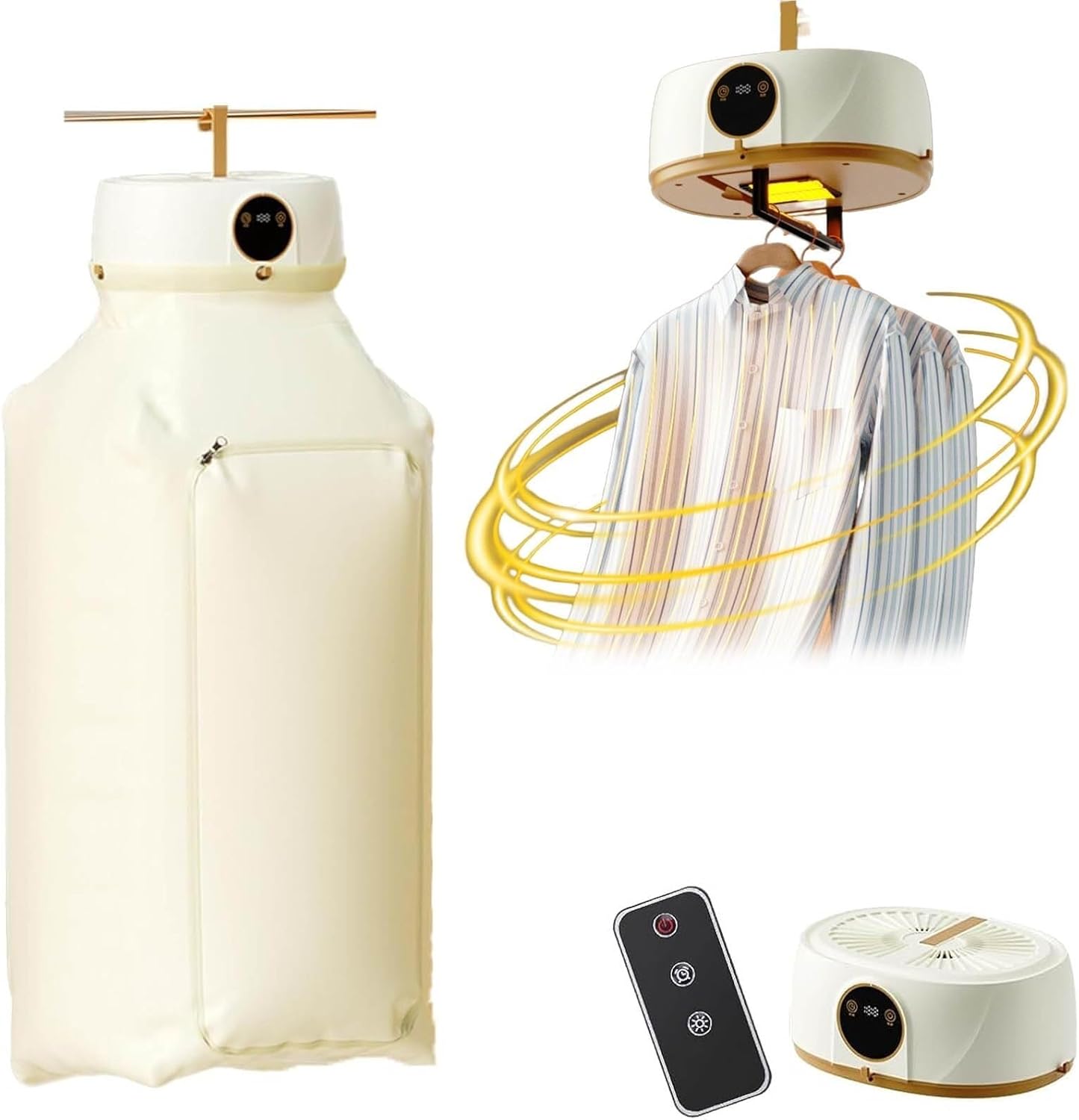 Wireless Vertical Automatic Dryer Heated Garment Clothes dryer for Apartment Travel