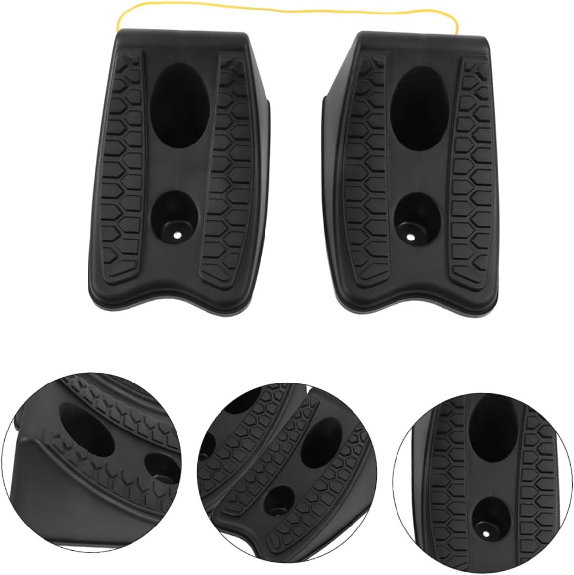 4pcs Heavy Duty Wheel Chocks Tire Stoppers for Cars Rvs and Trucks for Travel Trailers and Workshops Secure Vehicle Parking and Prevent Rolling