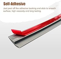Vista 2 de Self Adhesive Floor Transition Strip for Wood to Tile/Carpet to Tile, PVC Soft Carpet Edge Trim Strips, Threshold Height Less Than 1cm (Light Brown)